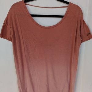 PINK🙉adorbs low back ombre t-shirt🙈sz S🙊VGUC